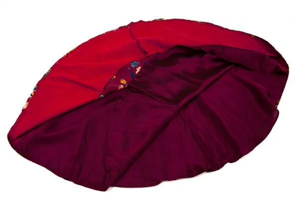 ケンゾーKENZO 花柄ダブルブレストベストセットアップ 赤40・38 K-105974_017