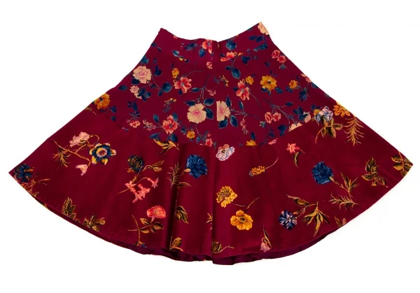 ケンゾーKENZO 花柄ダブルブレストベストセットアップ 赤40・38 K-105974_018