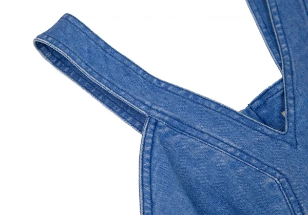 ステラマッカートニーSTELLA McCARTNEY コットンデニムボンテージジャンパースカート 淡インディゴ36 K-105983_004