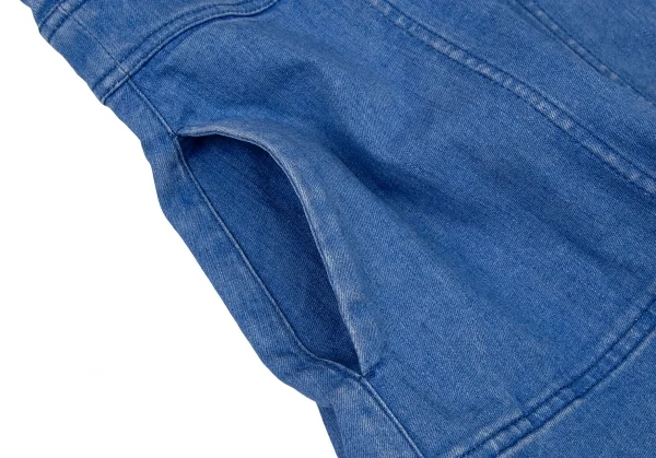 ステラマッカートニーSTELLA McCARTNEY コットンデニムボンテージジャンパースカート 淡インディゴ36 K-105983_007