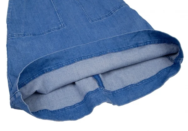 ステラマッカートニーSTELLA McCARTNEY コットンデニムボンテージジャンパースカート 淡インディゴ36 K-105983_008