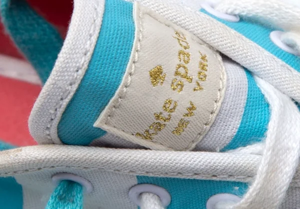 ケイトスペード×ケッズKate Spade×Keds ボーダー厚底スニーカー 水色オフUS6.5(23.5位) K-105989_013