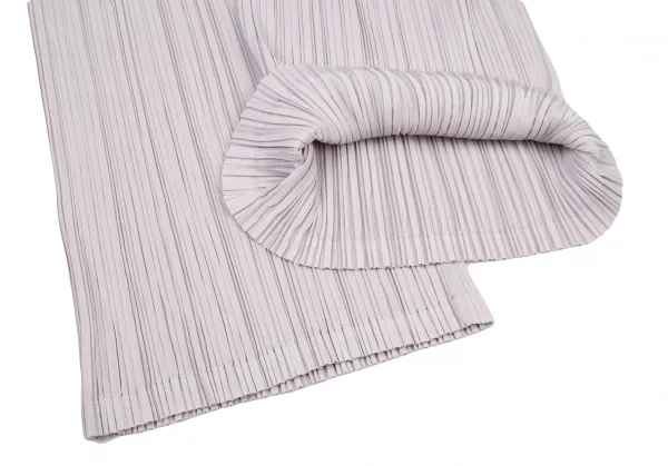 プリーツプリーズPLEATS PLEASE メロープリーツパンツ ライトグレー2 K-106013_006