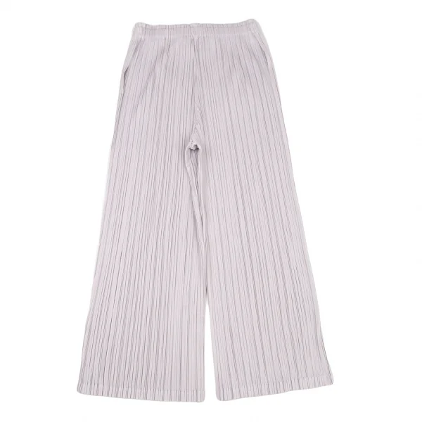 プリーツプリーズPLEATS PLEASE メロープリーツパンツ ライトグレー2 K-106013_007