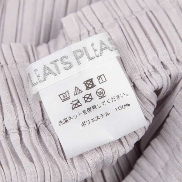 プリーツプリーズPLEATS PLEASE メロープリーツパンツ ライトグレー5 K-106015_010