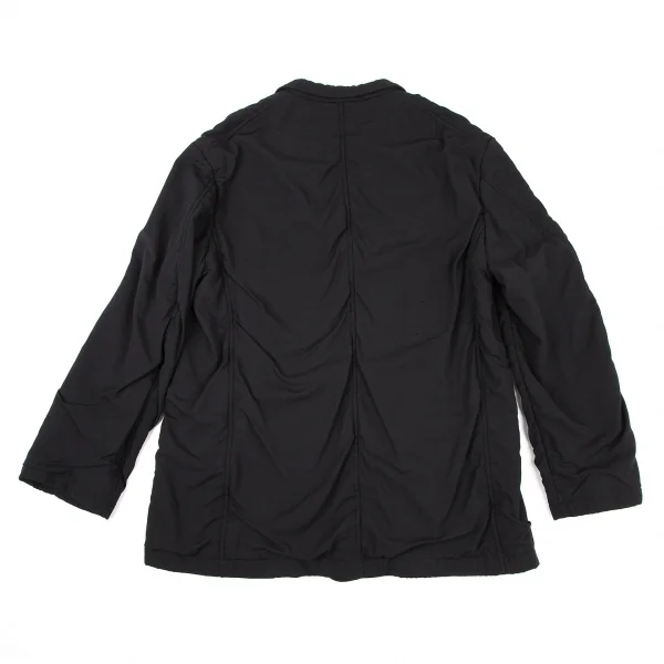 ヨウジヤマモト プールオムYohji Yamamoto POUR HOMME 裏縮絨ウールサージギャザージャケット 黒3 K-106104_011