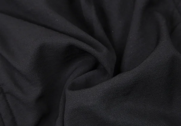 ヨウジヤマモト プールオムYohji Yamamoto POUR HOMME 裏縮絨ウールサージギャザージャケット 黒3 K-106104_015