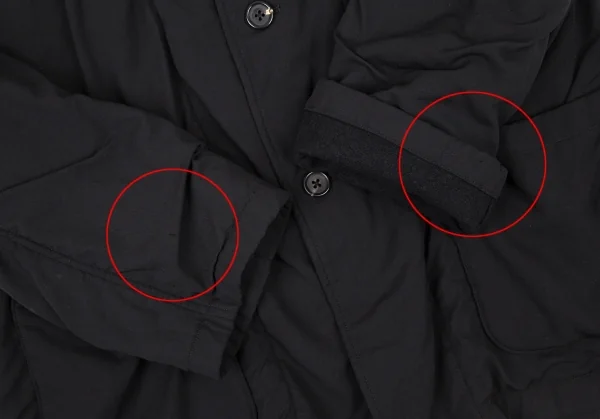 ヨウジヤマモト プールオムYohji Yamamoto POUR HOMME 裏縮絨ウールサージギャザージャケット 黒3 K-106104_003