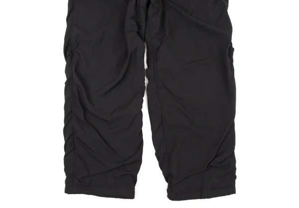 ヨウジヤマモト プールオムYohji Yamamoto POUR HOMME 裏縮絨ウールサージギャザーパンツ 黒3 K-106105_008