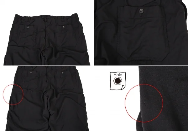 ヨウジヤマモト プールオムYohji Yamamoto POUR HOMME 裏縮絨ウールサージギャザーセットアップスーツ 黒3 K-106106_018