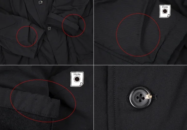 ヨウジヤマモト プールオムYohji Yamamoto POUR HOMME 裏縮絨ウールサージギャザーセットアップスーツ 黒3 K-106106_004