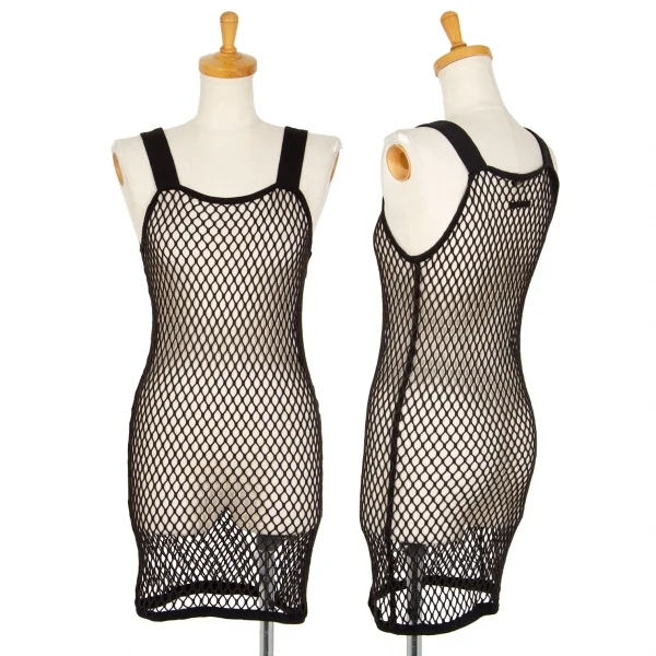 ジャンポールゴルチエ ファムJean Paul GAULTIER FEMME ロング丈ネットキャミソール 黒40 K-106133_001