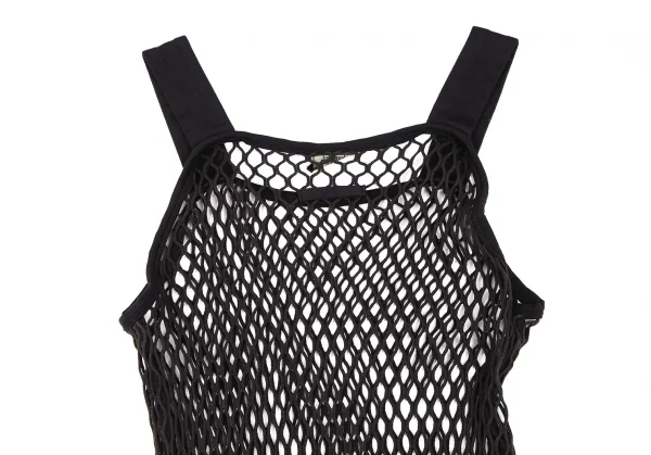 ジャンポールゴルチエ ファムJean Paul GAULTIER FEMME ロング丈ネットキャミソール 黒40 K-106133_010