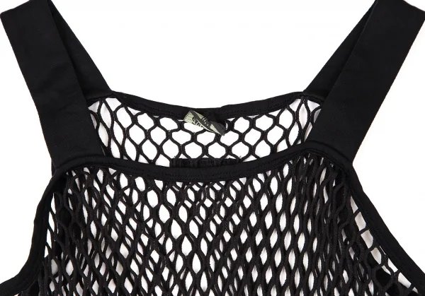 ジャンポールゴルチエ ファムJean Paul GAULTIER FEMME ロング丈ネットキャミソール 黒40 K-106133_004