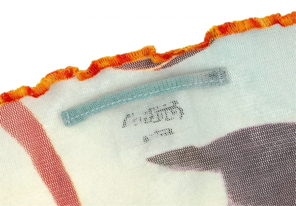ジャンポールゴルチエ ファムJean Paul GAULTIER FEMME グラフィックプリントパワーネットカットソー 水色オレンジ他40 K-106137_011