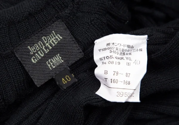 Jean-Paul GAULTIER FEMME Back Stringing Knit Sweater K-106142_013