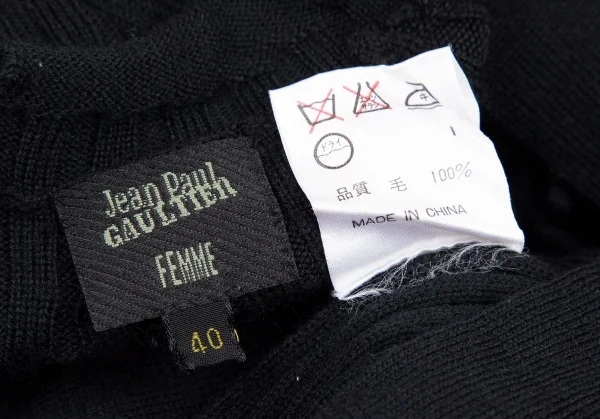 Jean-Paul GAULTIER FEMME Back Stringing Knit Sweater K-106142_014