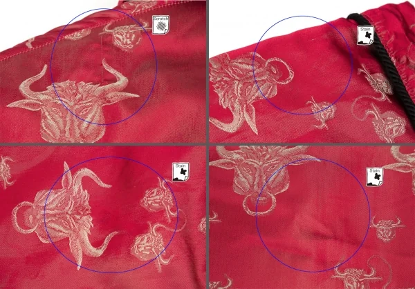 ジャンポールゴルチエ ファムJean Paul GAULTIER FEMME ミノタウロスジャガード中綿ショールカラーチャイナボタンリバーシブルジャケット 赤カーキ40 K-106145_018