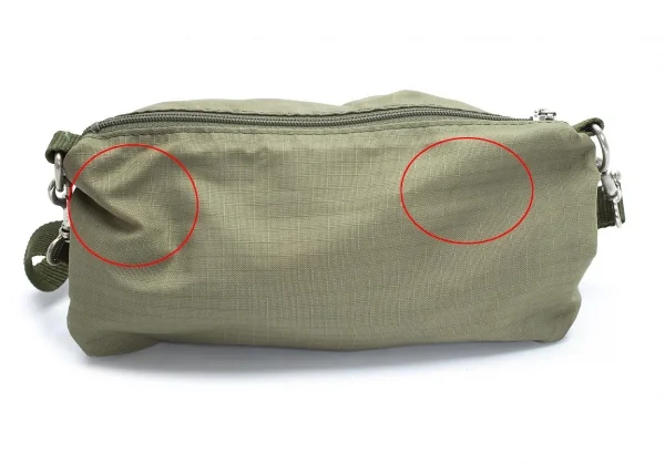 ジャンポールゴルチエJean Paul GAULTIER PARIS リップストップショルダーポーチ カーキ K-106160_008