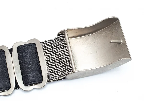 ジャンポールゴルチエJean Paul GAULTIER 金具デザインパピートゥースベルト 白黒 K-106161_009