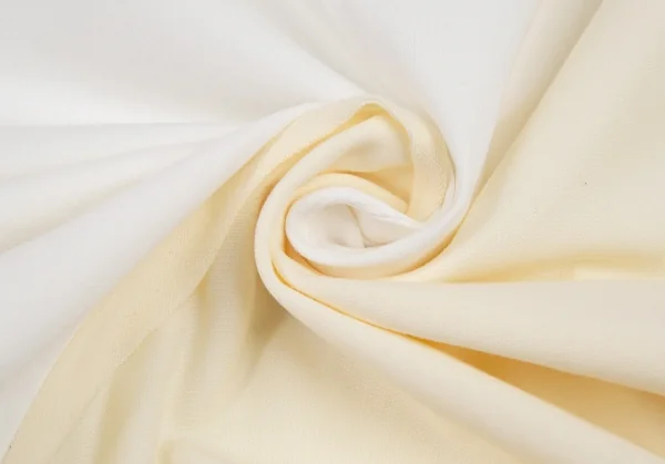 ワイズY's ストレッチ切替デニムフレアワンピース 白クリーム1 K-106169_012