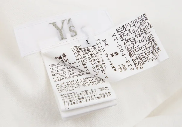 ワイズY's ストレッチ切替デニムフレアワンピース 白クリーム1 K-106169_014