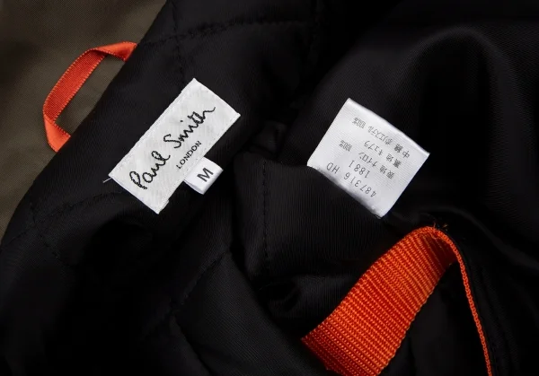 ポールスミス ロンドン Paul Smith LONDON ナイロンテープ配色切替中綿ジャケット カーキM K-106180_016