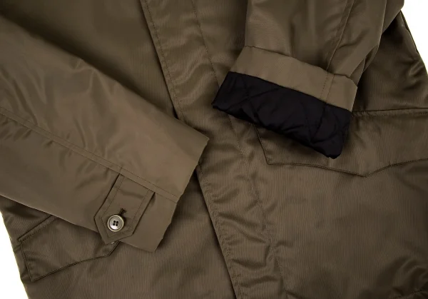 ポールスミス ロンドン Paul Smith LONDON ナイロンテープ配色切替中綿ジャケット カーキM K-106180_007