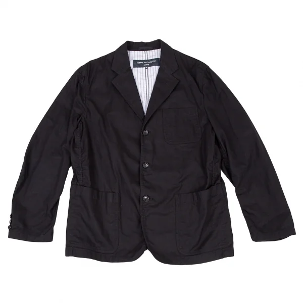 コムデギャルソン オムCOMME des GARCONS HOMME パッカリングコットン3Bジャケット 黒M K-106184_001