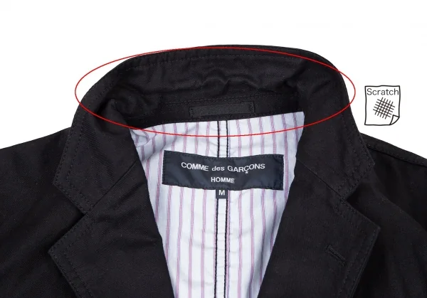 コムデギャルソン オムCOMME des GARCONS HOMME パッカリングコットン3Bジャケット 黒M K-106184_004