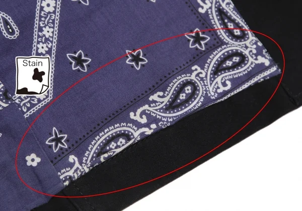 ジュンヤワタナベマン コムデギャルソンJUNYA WATANABE MAN COMME des GARCONS裏バンダナコットンモールスキンジャケット 黒M K-106188_011