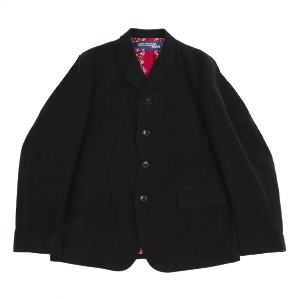ジュンヤワタナベマン コムデギャルソンJUNYA WATANABE MAN COMME des GARCONS裏バンダナコットンモールスキンジャケット 黒M K-106188_002