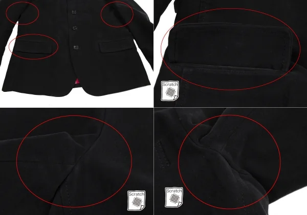 ジュンヤワタナベマン コムデギャルソンJUNYA WATANABE MAN COMME des GARCONS裏バンダナコットンモールスキンジャケット 黒M K-106188_006