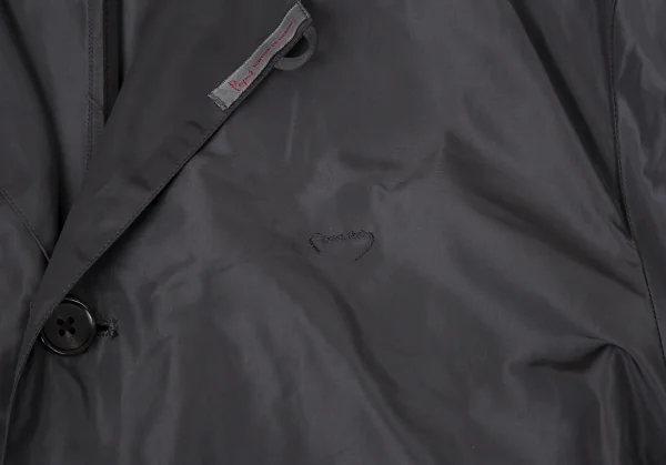 Papas Stitched Design Polyester Long Coat K-106189_005