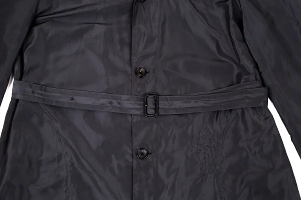 Papas Stitched Design Polyester Long Coat K-106189_007