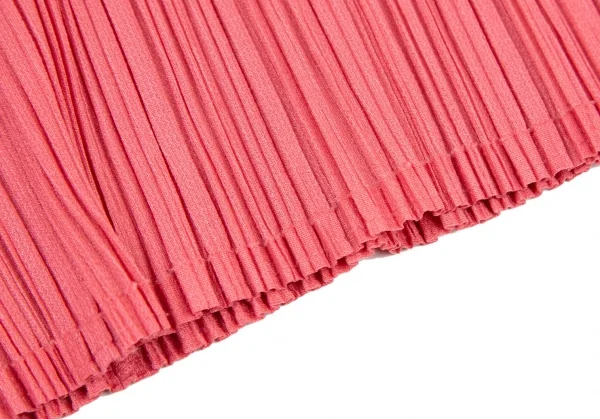 プリーツプリーズPLEATS PLEASE ジクザグ袖スキッパーカットソー ピンク3 K-106219_010