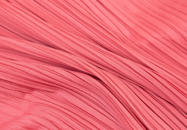 プリーツプリーズPLEATS PLEASE ジクザグ袖スキッパーカットソー ピンク3 K-106219_013