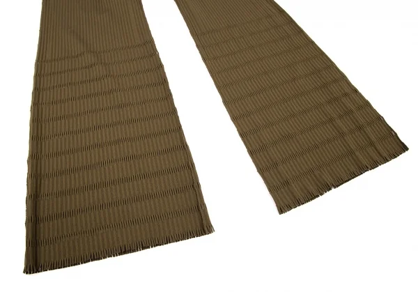 プリーツプリーズPLEATS PLEASE A-POC INSIDE カッティングリブパンツ 茶3 K-106240_004