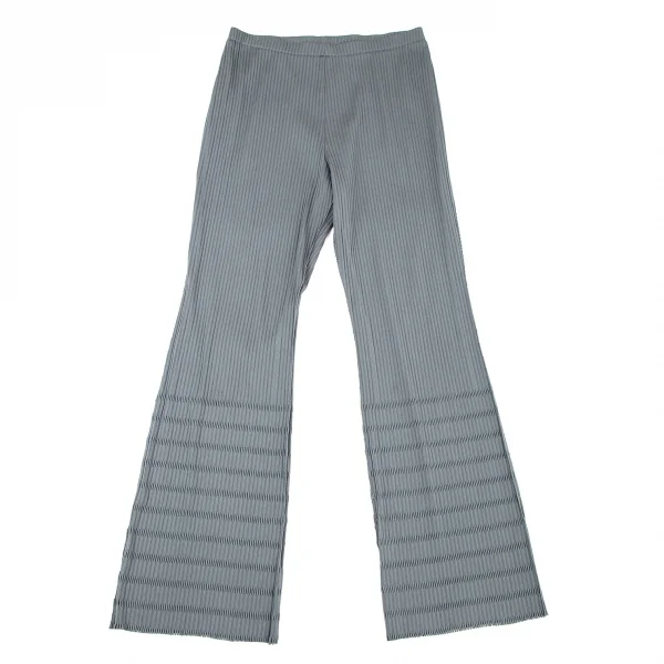 プリーツプリーズPLEATS PLEASE A-POC INSIDE カッティングリブパンツ ブルーグレーM K-106241_001
