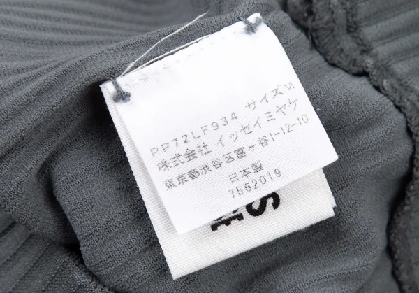 プリーツプリーズPLEATS PLEASE A-POC INSIDE カッティングリブパンツ ブルーグレーM K-106241_011