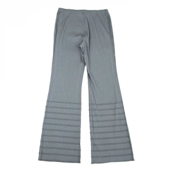 プリーツプリーズPLEATS PLEASE A-POC INSIDE カッティングリブパンツ ブルーグレーM K-106241_008
