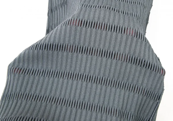プリーツプリーズPLEATS PLEASE A-POC INSIDE カッティングリブパンツ ブルーグレーM K-106241_009