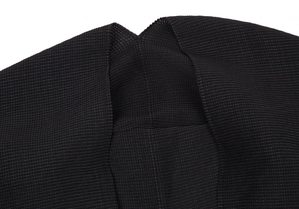 イッセイミヤケ ミーISSEY MIYAKE me ブロックプリーツギザギザボレロ 黒F K-106252_004