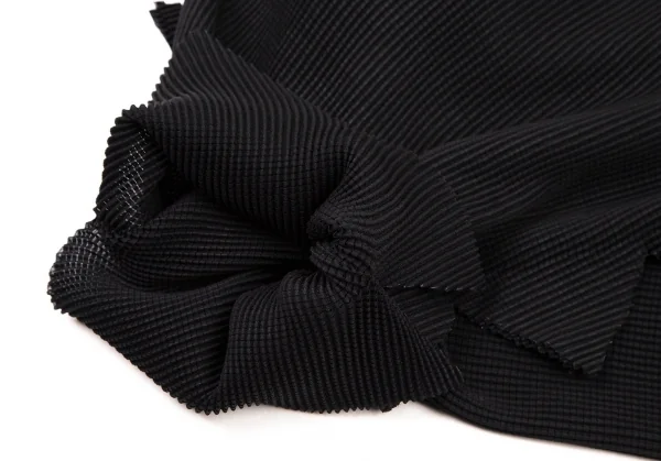 イッセイミヤケ ミーISSEY MIYAKE me ブロックプリーツギザギザボレロ 黒F K-106252_006