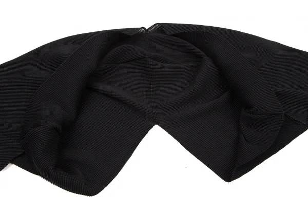 イッセイミヤケ ミーISSEY MIYAKE me ブロックプリーツギザギザボレロ 黒F K-106252_008