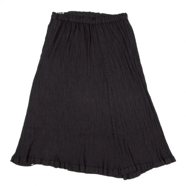 イッセイミヤケ ミーISSEY MIYAKE me 花柄刺繍クレープセットアップ 黒F K-106259_017