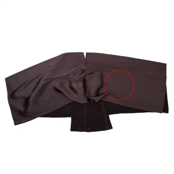イッセイミヤケISSEY MIYAKE オーバーマントデザインタンクトップ 茶2 K-106266_014