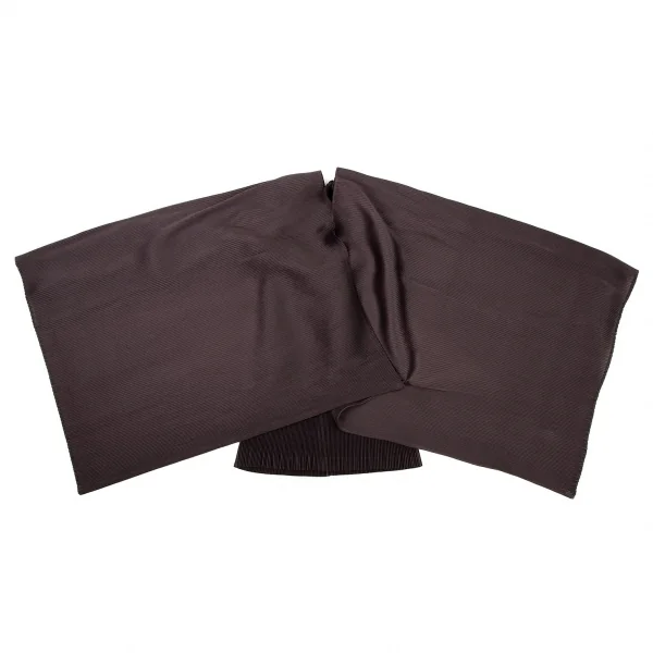 イッセイミヤケISSEY MIYAKE オーバーマントデザインタンクトップ 茶2 K-106266_002