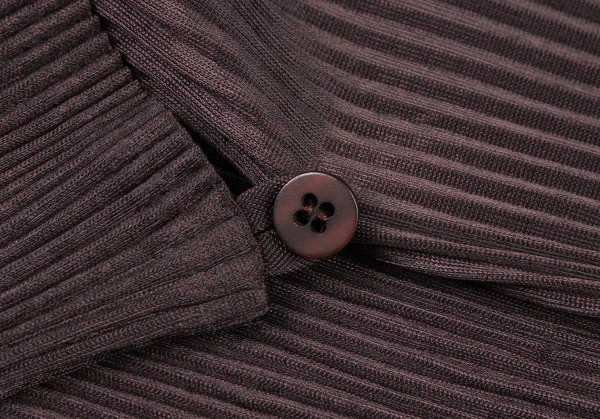 イッセイミヤケISSEY MIYAKE オーバーマントデザインタンクトップ 茶2 K-106266_007