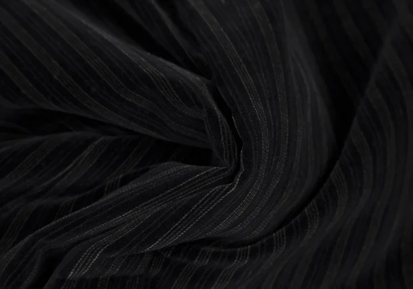 ドルチェ&ガッバーナDOLCE&GABBANA ストライプベロアチェンジポケットジャケット 黒48 K-106283_017